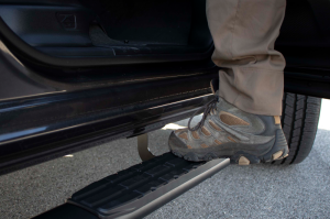 Dodge Ram 1500 Side Steps - Fishbone Offroad - 5-Inch Oval Tubes - Black Textured - `19-`27 Dodge Ram 1500 Side Steps - Fishbone Offroad - 5-Inch Oval Tubes - Black Textured - `19-`27